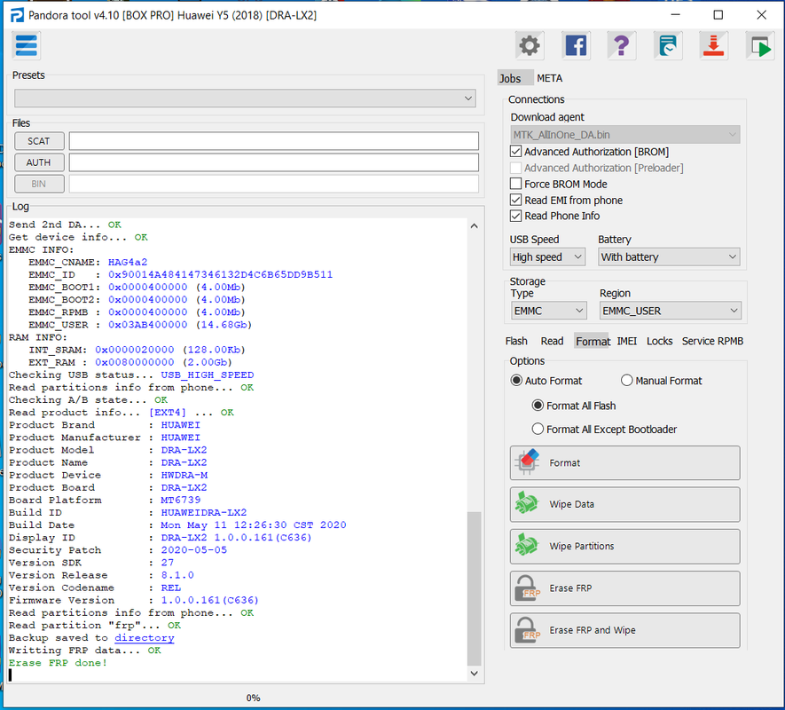 Huawei dra lx2 lock& frp done with pandora [Done] - GSM-Forum