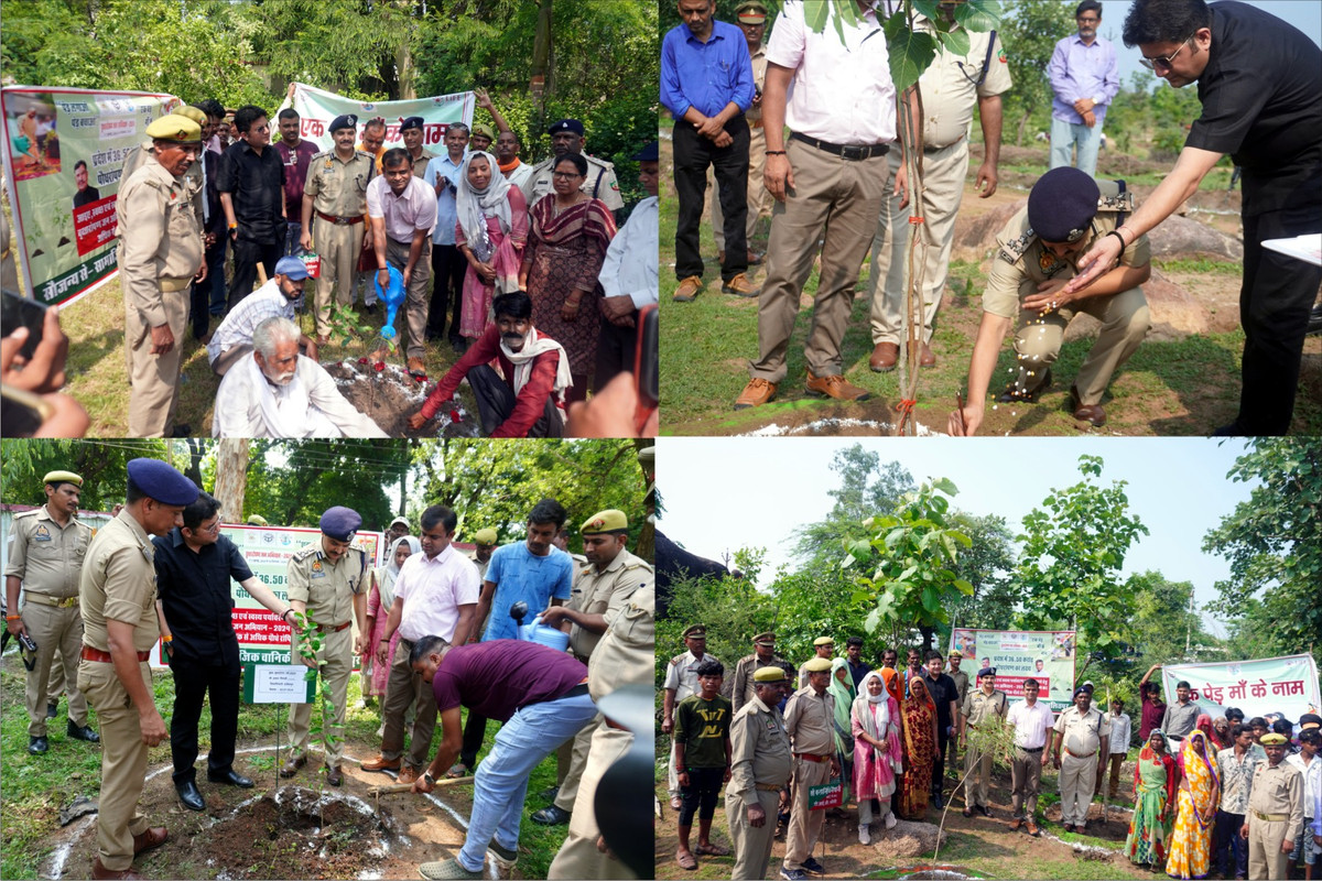 ‘‘झाँसी रेंज पुलिस द्वारा 1 लाख से अधिक पौधों को किया वृक्षारोपण‘‘  ‘‘डीआईजी झाँसी के निर्देशन में लक्ष्य से अधिक पौधे किये गए रोपित‘‘