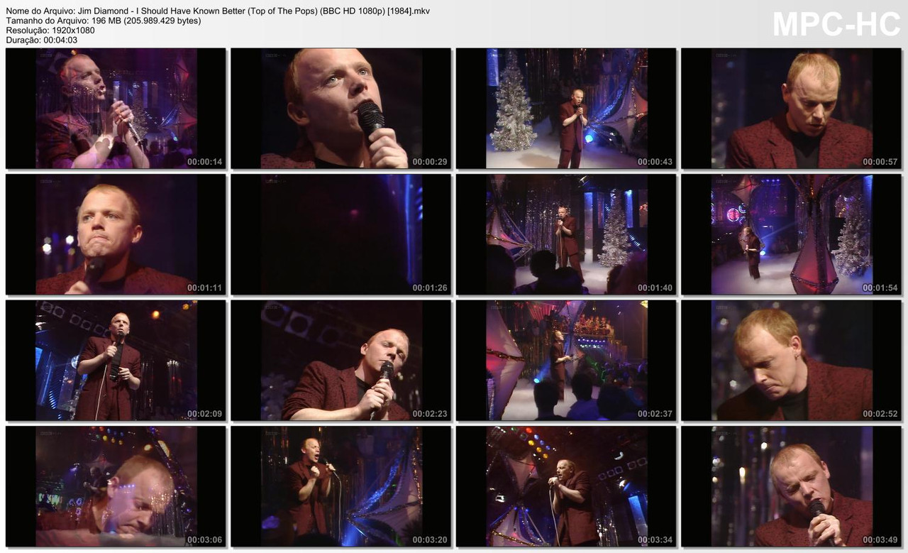 Jim Diamond - I Should Have Known Better (Top of The Pops) (BBC HD 1080p) [25.12.1984]