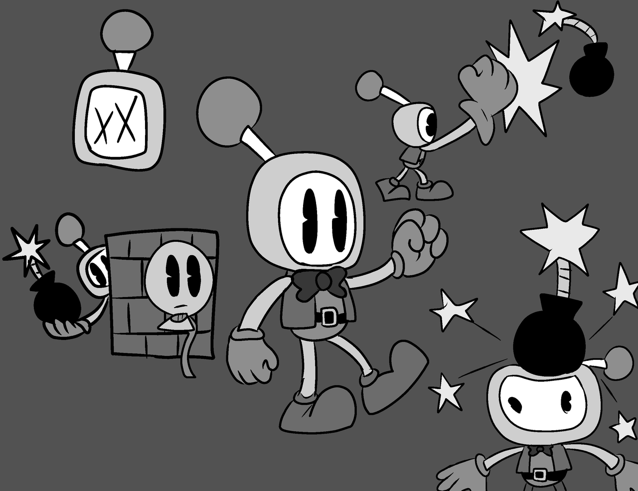 If bomberman was the 40 s cartoon