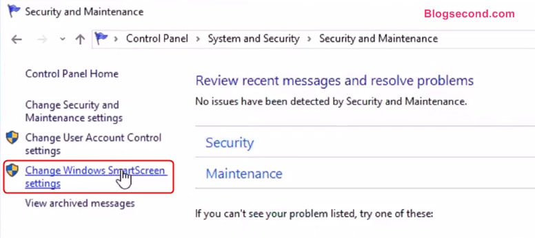 Menonaktifkan SmartScreen di Windows 10