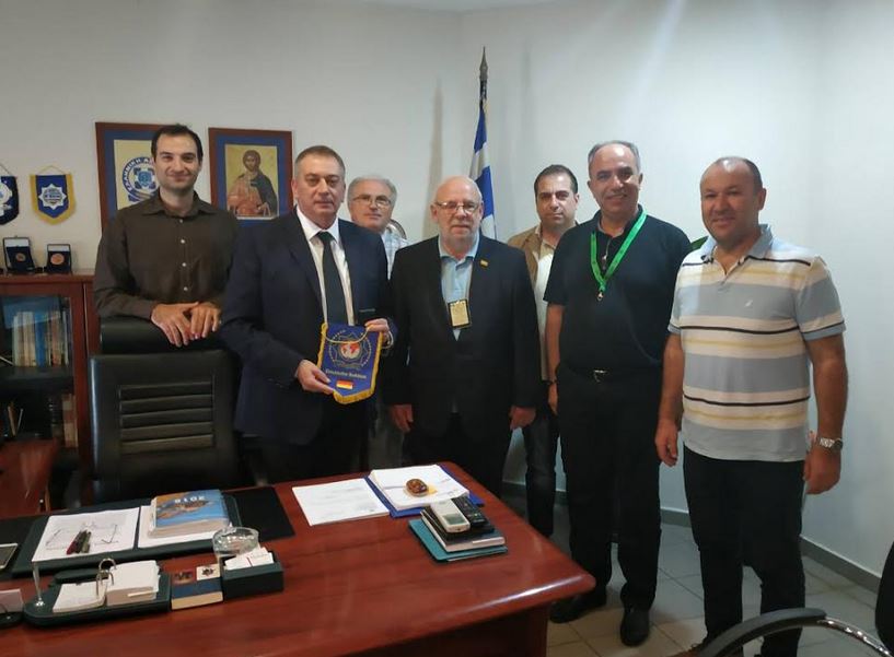ΣΥΝΑΝΤΗΣΗ ΤΟΥ ΔΙΕΥΘΥΝΤΗ ΒΟΡΕΙΟΥ ΑΙΓΑΙΟΥ, ΤΑΞΙΑΡΧΟΥ ΕΛ. ΝΤΟΥΡΟΥΝΤΟΥ ΜΕ ΕΚΠΡΟΣΩΠΟΥΣ ΤΗΣ ΔΙΕΘΝΟΥΣ EΝΩΣΗΣ ΑΣΤΥΝΟΜΙΚΩΝ 
