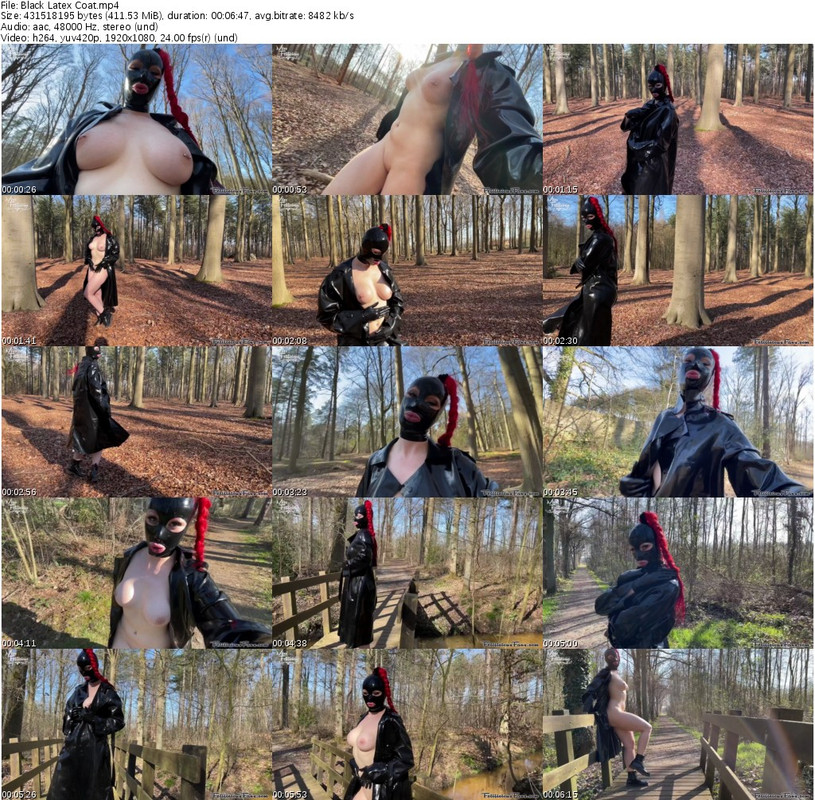 Black Latex Coat_s