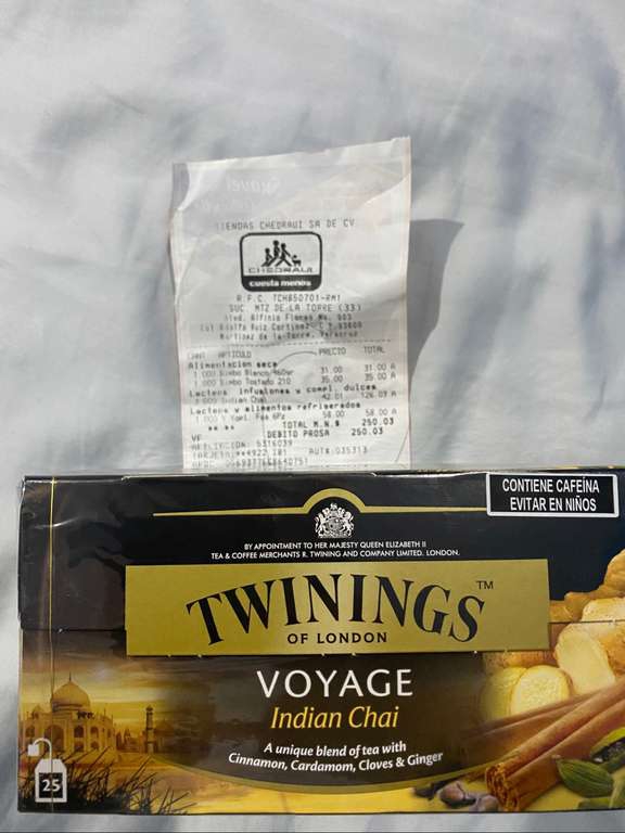 Chedraui Martínez de la Torre: Twinings Te chai 
