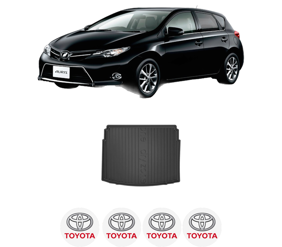Tavita Portbagaj TOYOTA AURIS (_E18_) din 2012-2018, Protectie Portbagaj Auto, 4x Stickere auto cu TOYOTA