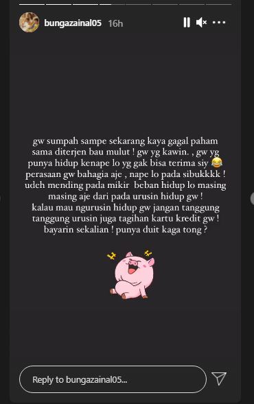 Insta Story Bunga Zainal