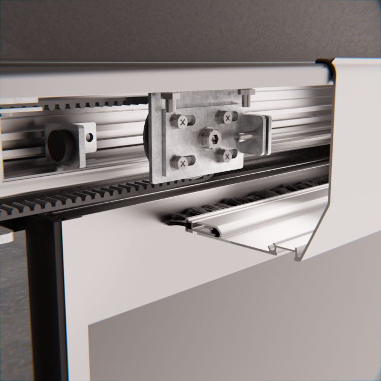 Brosses intégrées au profilé