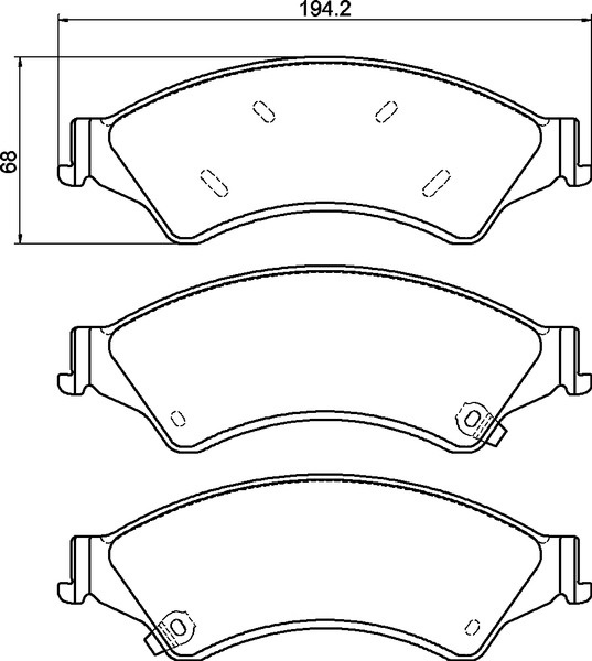 Semi Metallic Front Brake Pad Set Semi Metallic Front Brake Pad Set