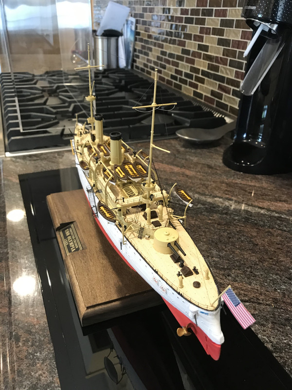 1/232 プラモデル Cruise USS OLYMPIA アメリカ軍巡洋艦 - メルカリ