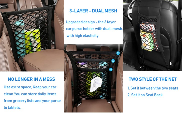 Borsa a rete per auto