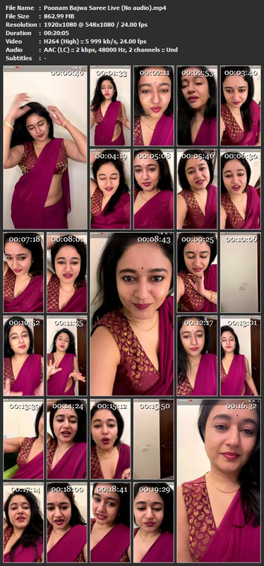 Poonam Bajwa Saree Live (No audio).mp4