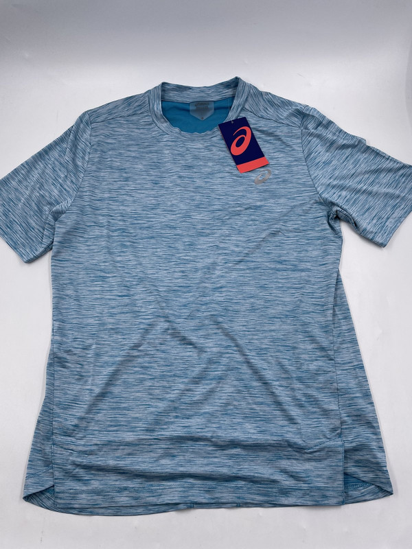 ASICS M SS PR LYTE TOP SHORT SLEEVE MENS BLUE/GREY SMALL