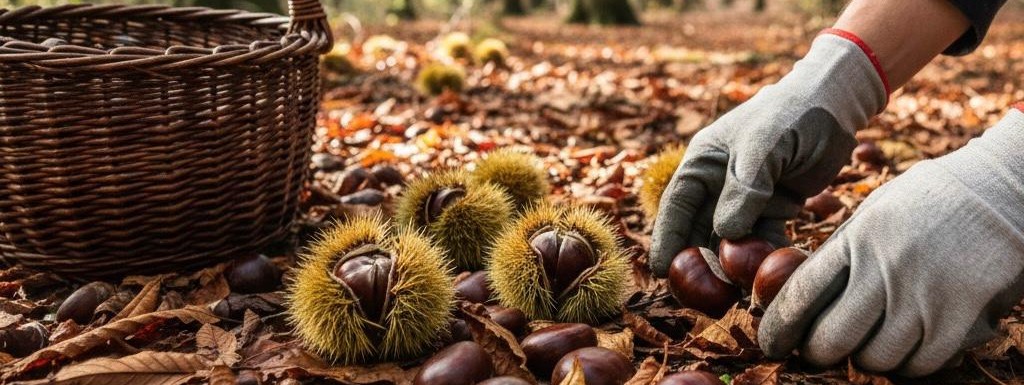 Dettaglio del castagneto di Marrone Segnino