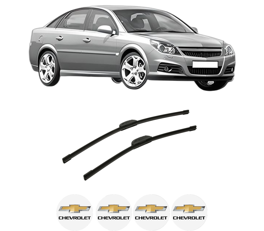 Set stergatoare auto CHEVROLET VECTRA din 1998-2005, pentru parbriz auto, 2 bucati, Bosch Aerotwin Retrofit, din cauciuc siliconat rezistent, 4 Stickere Auto CHEVROLET