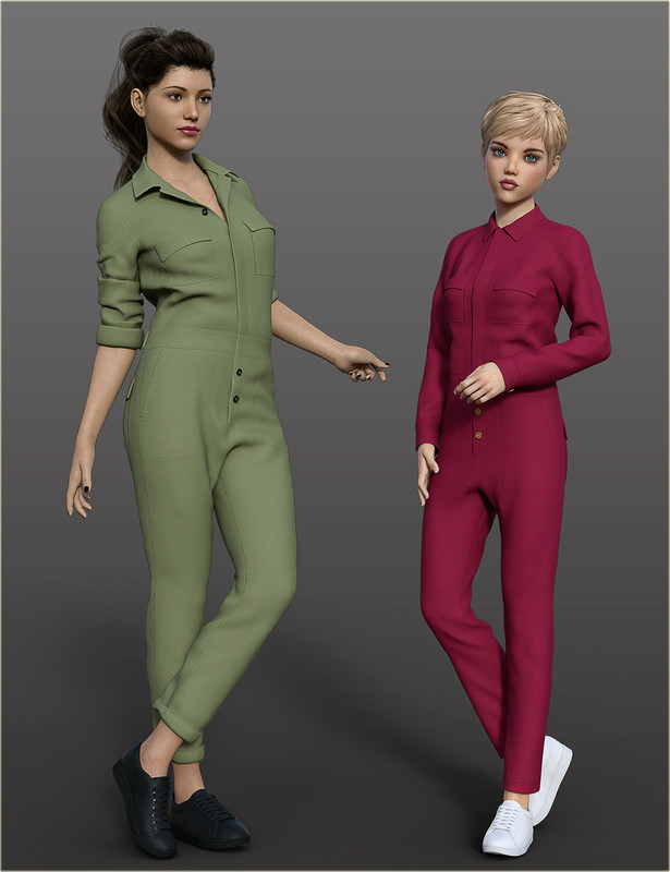 dforce hc coverall jumpsuit outfits for genesis 8 females 00 main daz3d