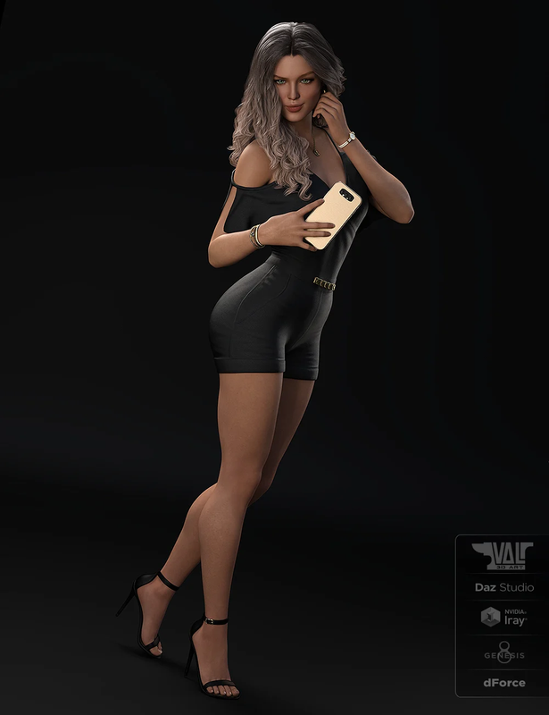 dForce Axya Casual Outfit for Genesis 8 Females dForce Axya Casual Outfit for Genesis 8 Females