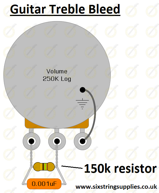 treble bleed mod for electric guitar telecaster wiring diagram with treble bleed 