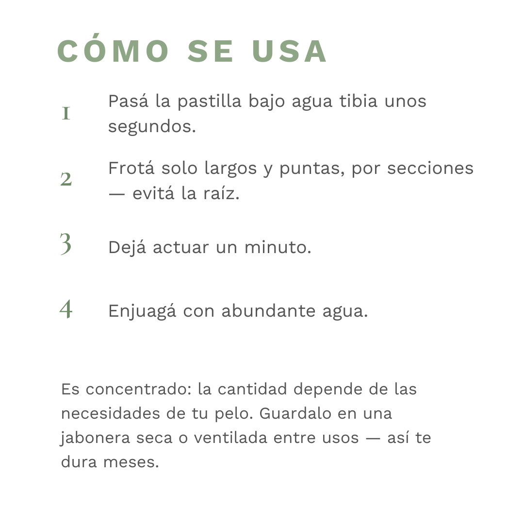 C&oacute;mo se usa el acondicionador s&oacute;lido