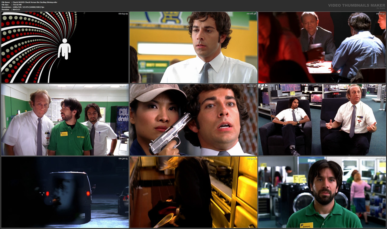 Chuck S01E05 Chuck Versus the Sizzling Shrimp.mkv