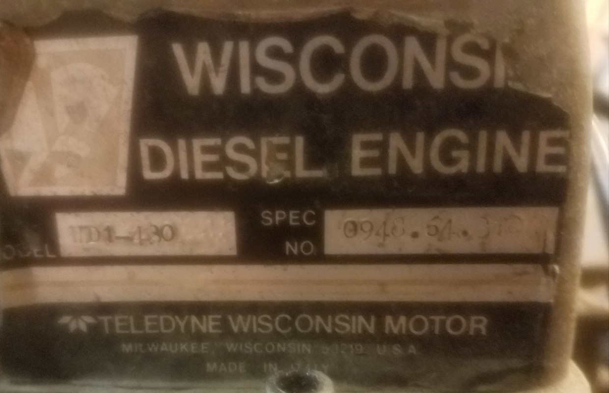 Specs wisconsin wd1-430 series diesel engine problems