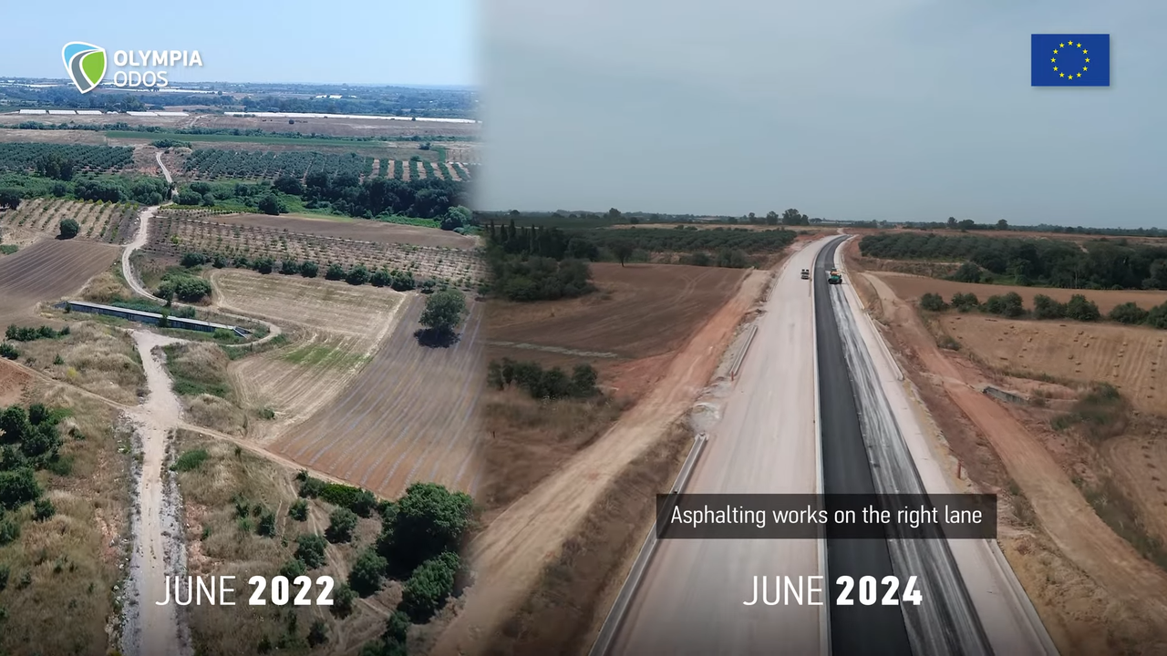 (782) Construction progress of the new Patras-Pyrgos Motorway (June 2024) 00-03-01