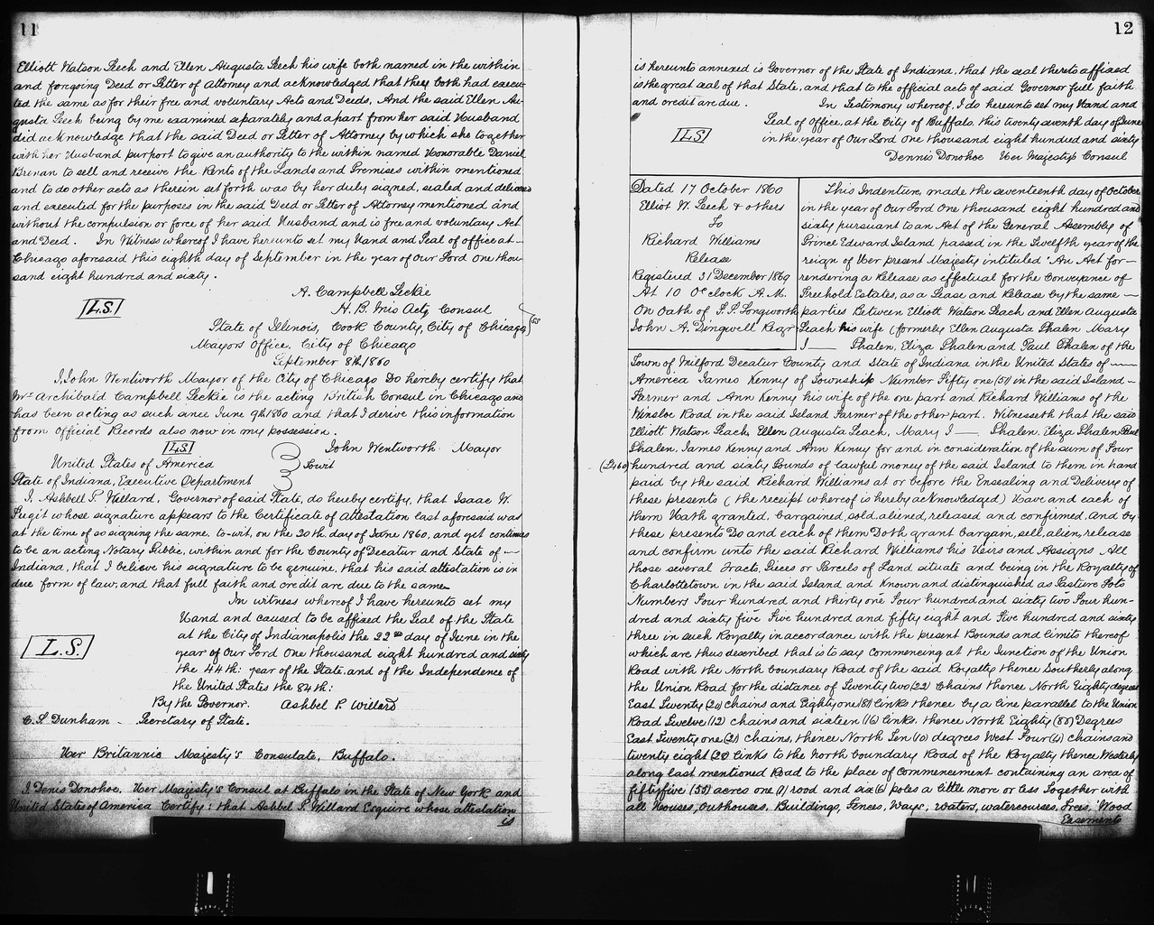 Mary Phalen 1860 Prince Edward Island CA Land Conveyance(part1)