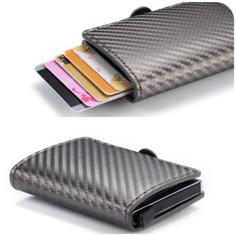 Portafoglio Uomo Slim Con Protezione RFID - Design Sottile In Pelle Sintetica - Foto 6