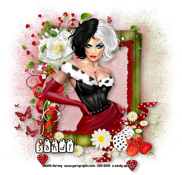 061525KG KSFrame Strawberry Rose EKPriceless