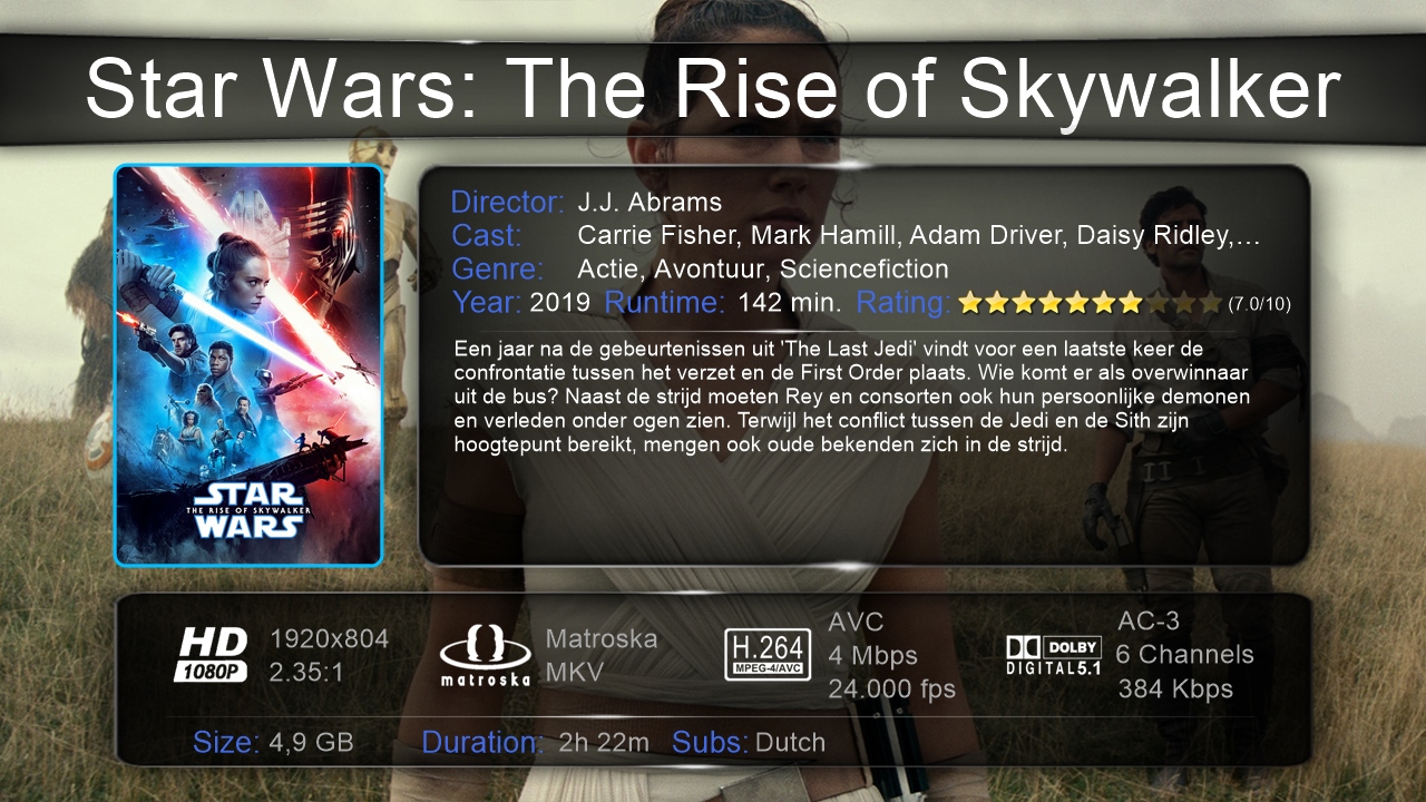 Star Wars The Rise of Skywalker (2019) 1080p