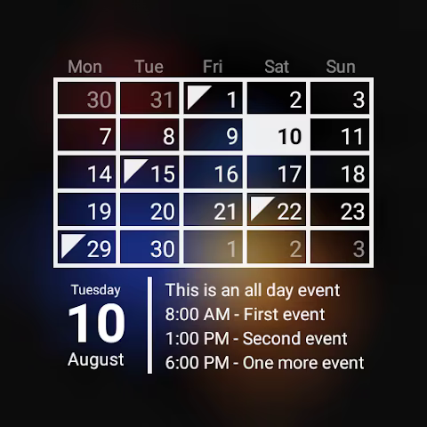 Calendar Widget Month + Agenda V1.38 – (4 MB) Calendar Widget Month + Agenda V1.38 – (4 MB)