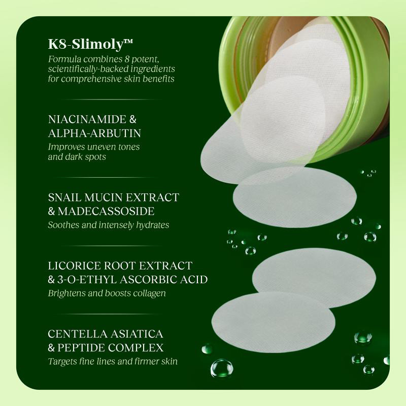 Slimoly key ingredients: Snail Mucin, Niacinamide, Collagen Peptides, Vitamin C