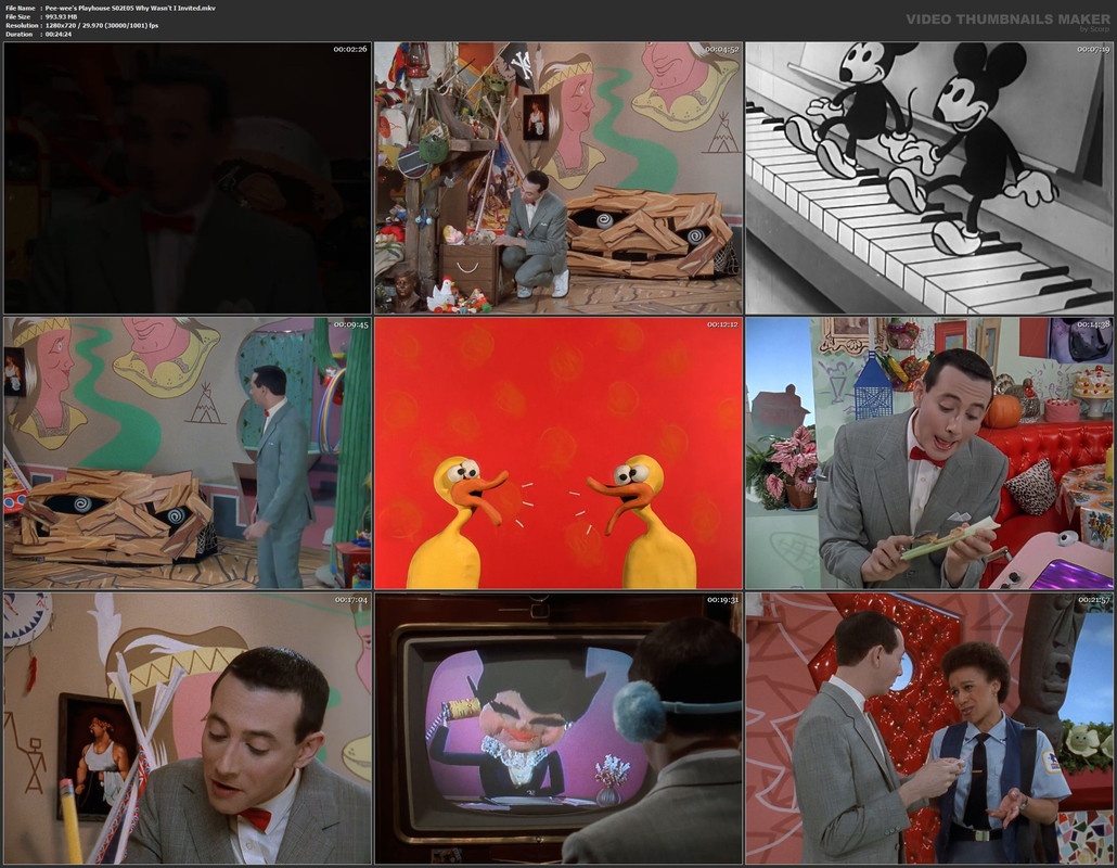 Pee-wee's Playhouse S02E05 Why Wasn't I Invited.mkv