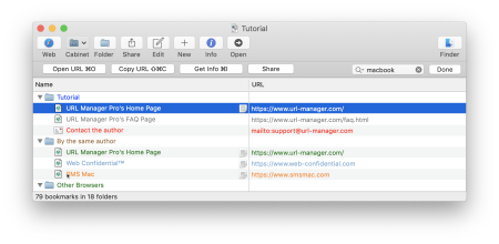 URL Manager Pro 5.2 macOS