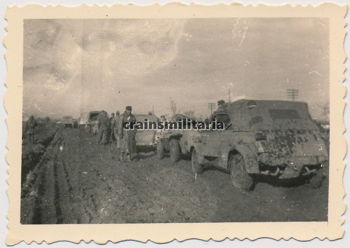Orig. Foto Vormarsch LWFD Volkswagen Schwimmwagen und Kübelwagen