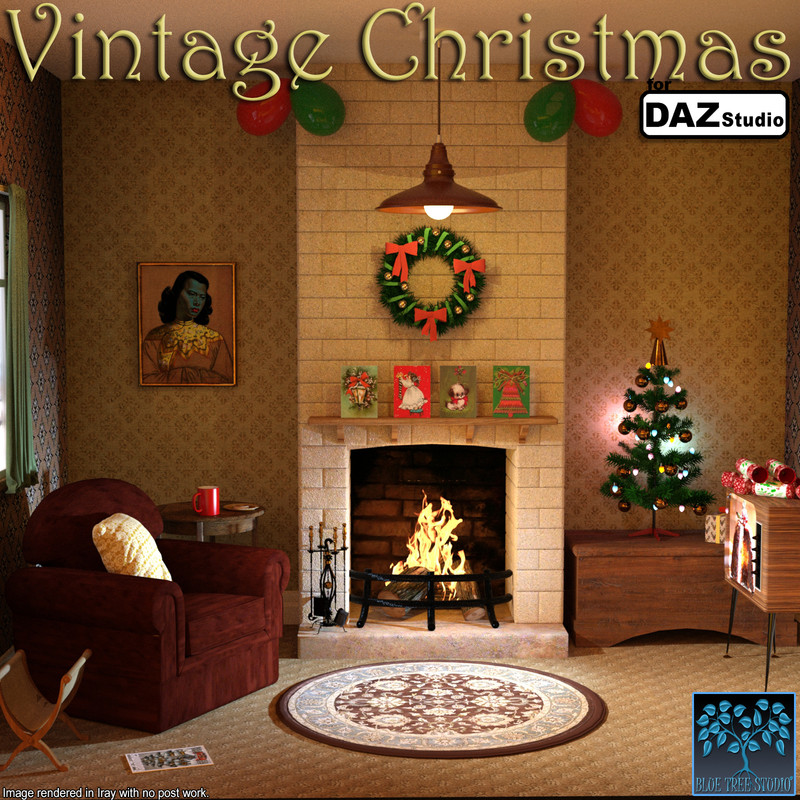 Vintage Christmas for Daz Studio