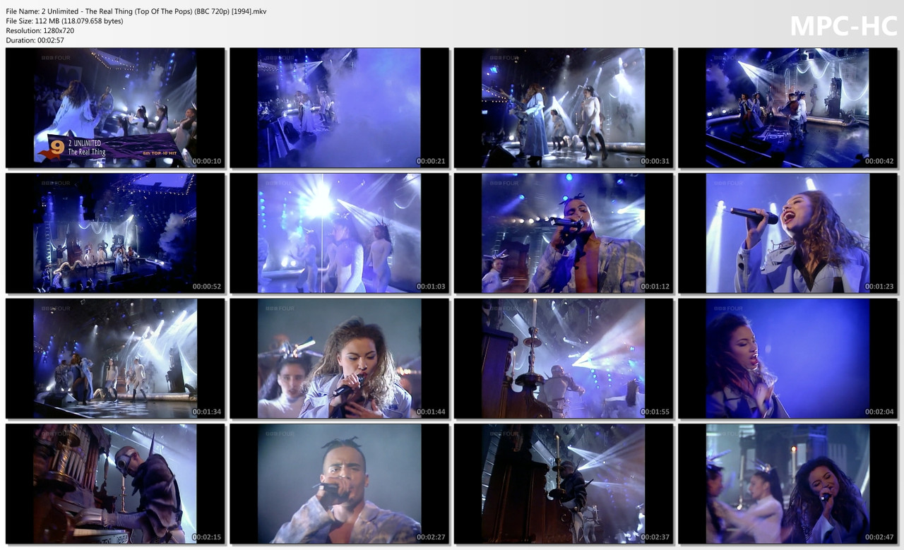 2 Unlimited - The Real Thing (Top Of The Pops) (BBC HD 720p) [19.05.1994]
