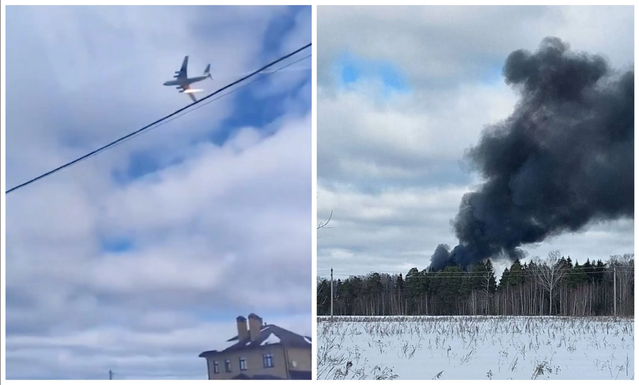 Avión de transporte militar se estrella con quince personas a bordo en Rusia