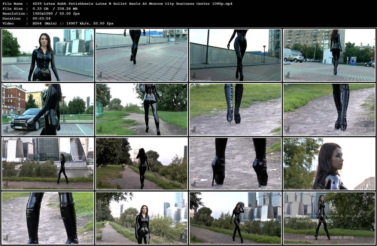 4239 Latex Rubb Fetishheels Latex N Ballet Heels At Moscow City Business Center 1080p mp4