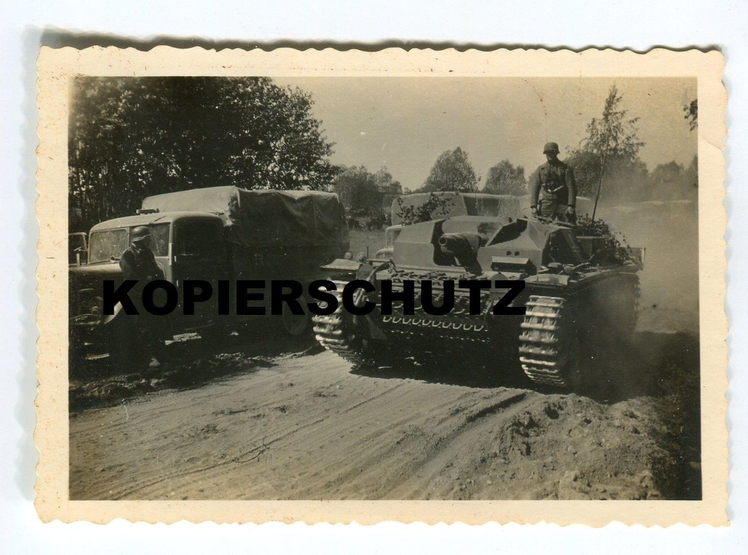 Original Foto Sturmgeschütz Panzer Tank 2. Weltk