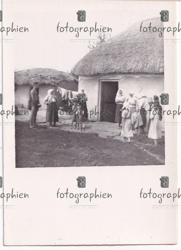 org. Foto Russland Ukraine Bevölkerung Haus Hütte 1941