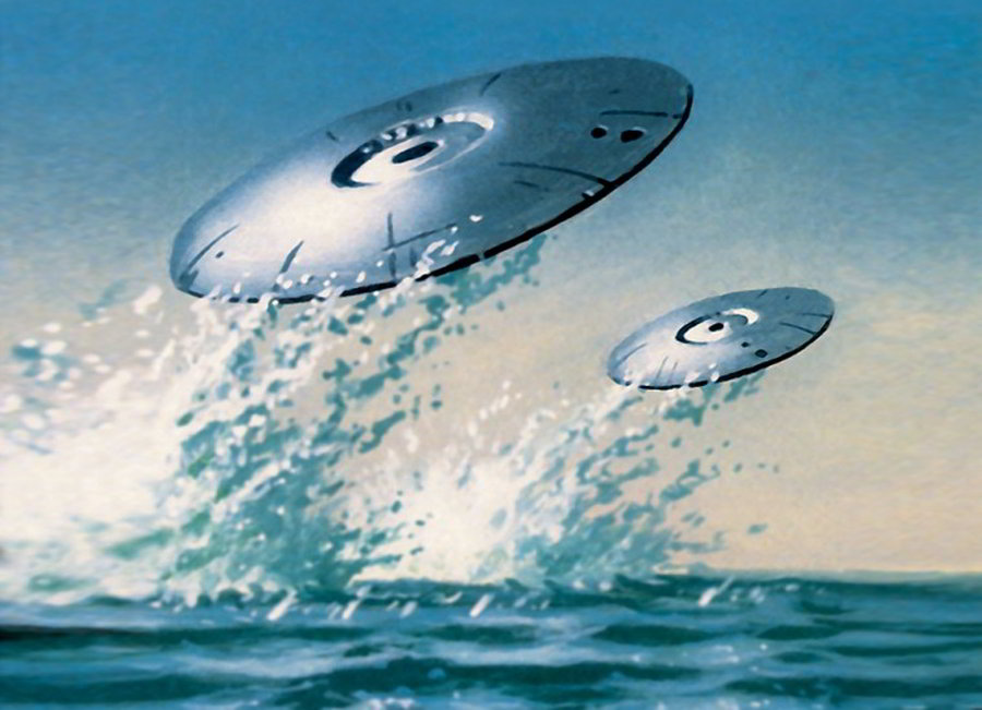 avvistato ufo assorbe acqua lago australia