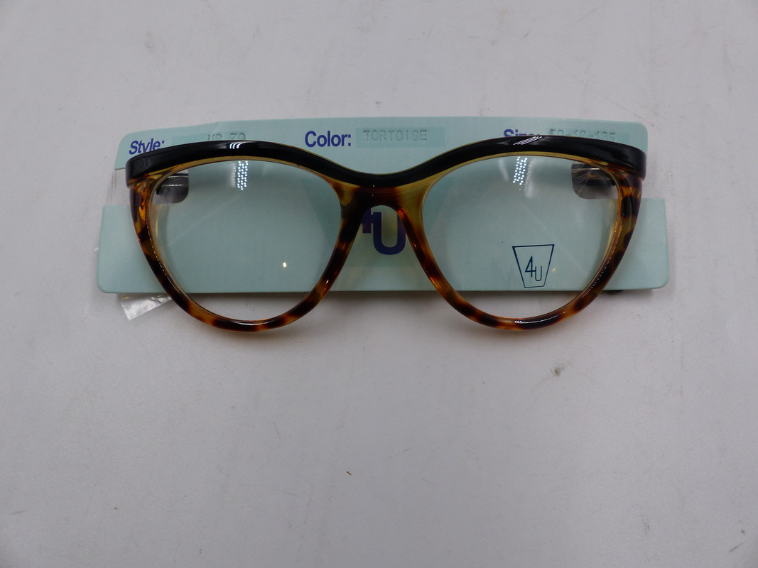 4U US79 WOMENS EYEGLASSES IN COLOR TORTOISE IN SIZE 50-18-135