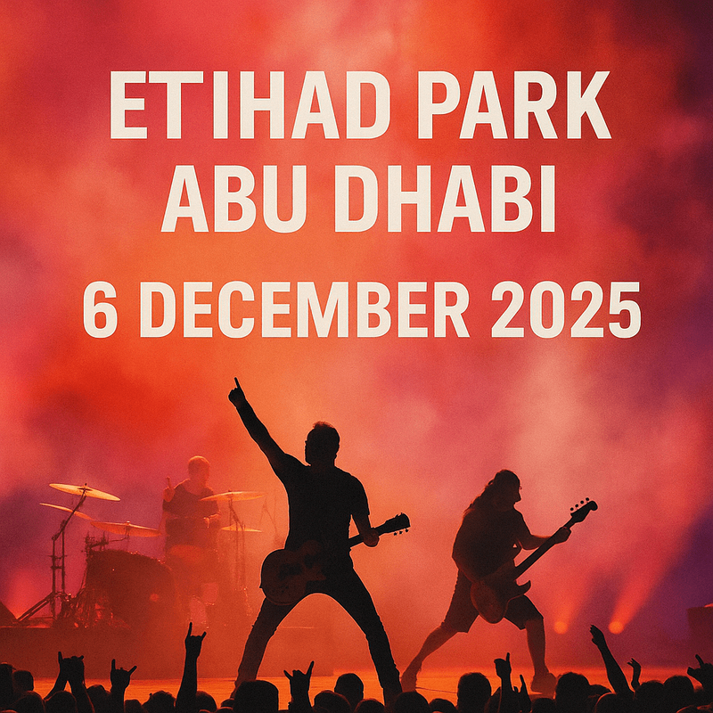 Buy ticket Abu Dhabi Metallica — concert this December