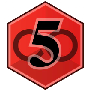 The icon used to display levels ranked as Class 5.
