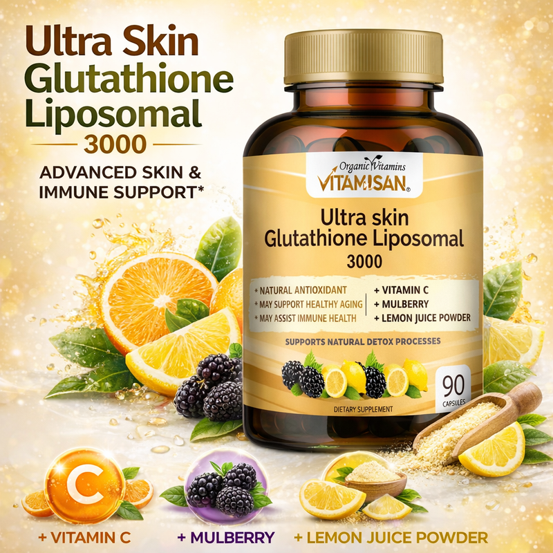 fresh all natural glutathione and Vitamin C What the Glass Skin Glutathione