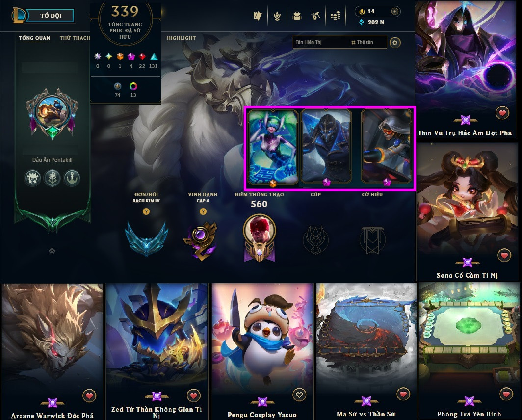 Acc LMHT # - Khung Lục Bảo