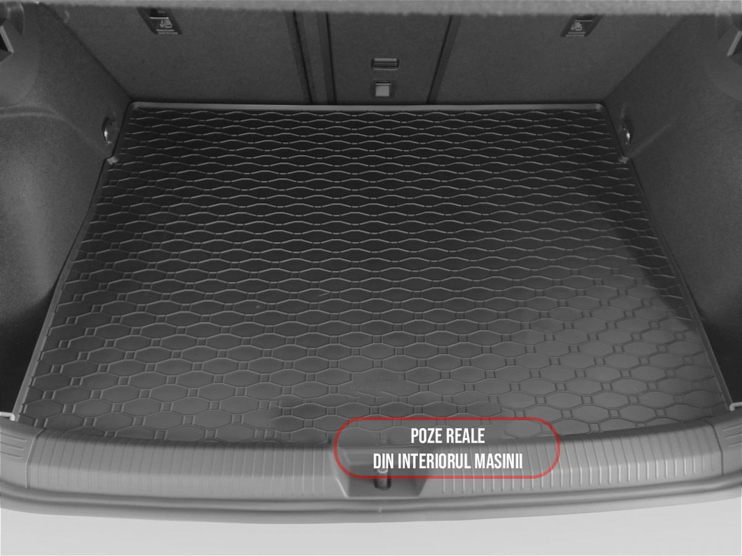 Tavita auto Volkswagen Golf VIII GTE HB 2020-prezent, protectie portbagaj, Cri-Flo, din cauciuc 100%, compatibil cu autoturismul Volkswagen Golf VIII