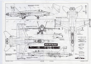 F_A-18A  3-View Drawings 1