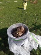 tamis avec une comporte + tissu grosse maille