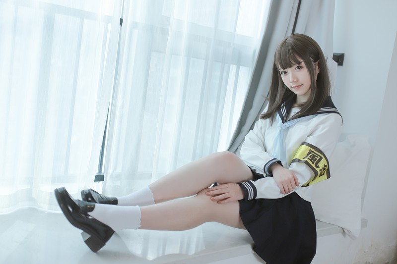 Asagiriai（愛ちゃん）风纪委员Cosplay写真图集 制服主题高清图集 40P (443MB)插图